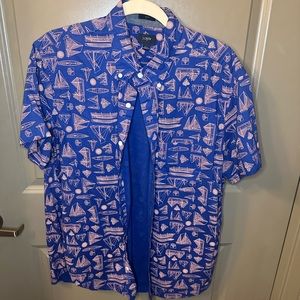 J. Crew Men’s Large Slim Short Sleeve Button Down